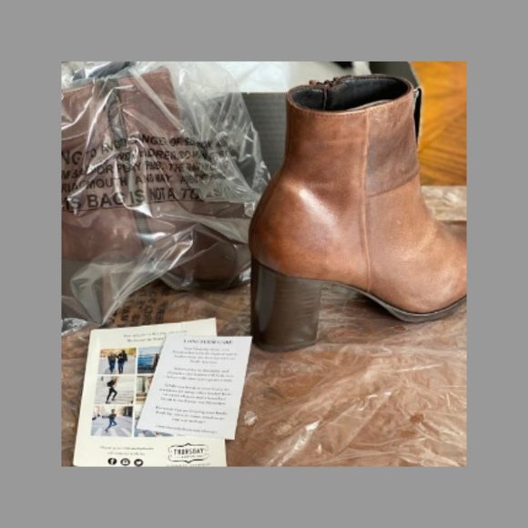 NWOT - Thursday Boots - Antiqued Claret Modern - Picture 3 of 8